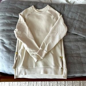 Varley Cream Tunic Sweatshirt size S